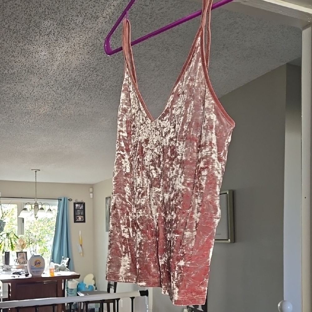 Velvet Pink Tank Top
